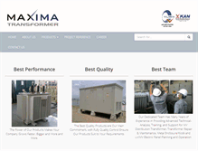 Tablet Screenshot of maximatransformer.com